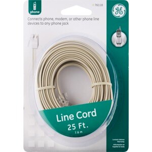 GE Phone Line Cord, 25'