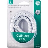 GE Coil Cord, 25' White, thumbnail image 1 of 2