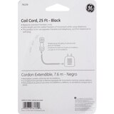 GE Coil Cord, 25' Black, thumbnail image 3 of 3