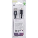 Philips Elite USB-A to USB-C Cable, 3 ft Braided, Black, thumbnail image 2 of 3