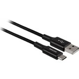 Philips Elite USB-A to USB-C Cable, 3 ft Braided, Black, thumbnail image 3 of 3