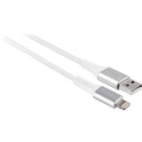 Philips USB to Lightning Cable, 6 ft, White, Braided, thumbnail image 3 of 3
