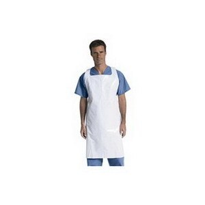 Medline Protective Polyethylene Disposable Apron White, 100 Ct, 46 X 28 , CVS