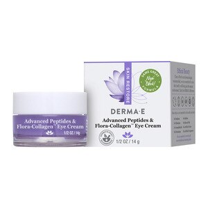 Derma E Advanced - Crema para ojos con péptidos y colágeno, 0.5 oz