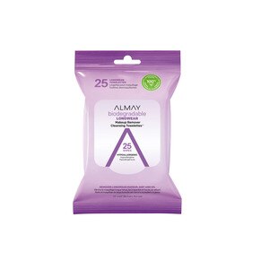 Almay Biodegradable Longwear Makeup Remover Cleansing Towelettes, 25CT