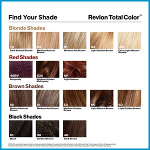 Revlon Total Color Hair Color, Clean and Vegan, 100% Gray Coverage Hair Dye