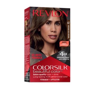 Revlon Colorsilk Beautiful Color Permanent Hair Color, 047 Medium Rich Brown , CVS
