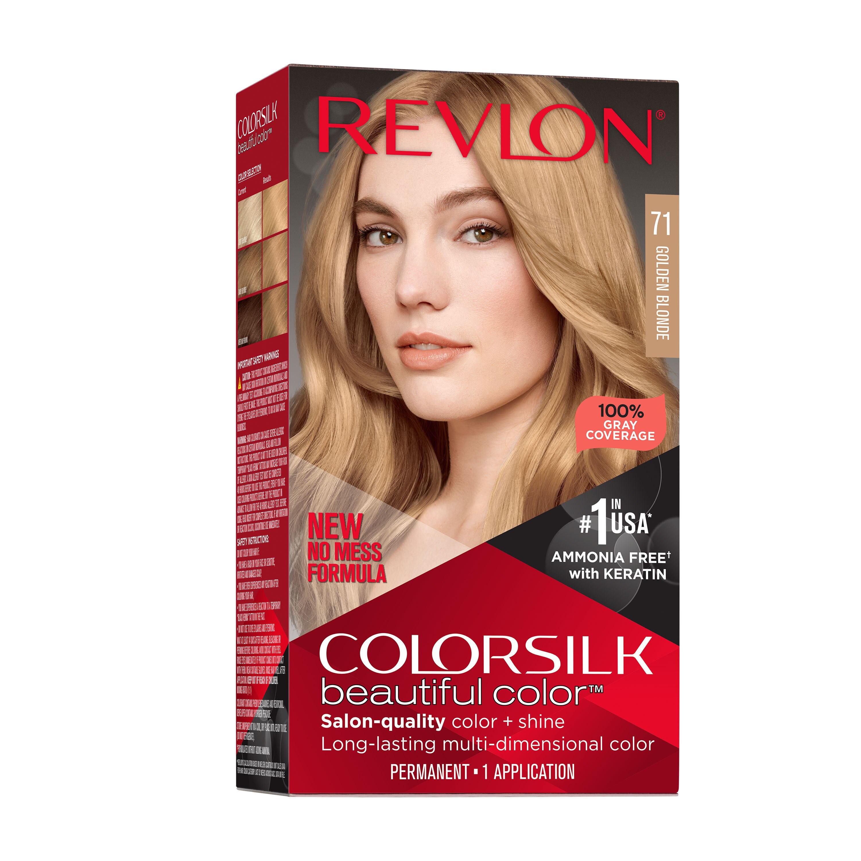 Revlon Colorsilk Beautiful Color Permanent Hair Color, 071 Golden Blonde , CVS