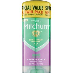 Mitchum 48-Hour Triple Odor Defense Gel Antiperspirant & Deodorant Stick, Shower Fresh