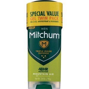 Mitchum Gel Mountain Air, 3.4 OZ, Twinpack