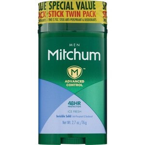 Mitchum - Desodorante y antitranspirante en barra, Ice Fresh, 2.7 oz, 2 u.