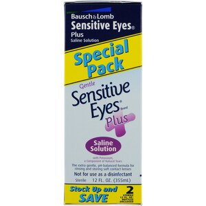 saline sensitive eye drops