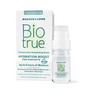 Biotrue Hydration Boost Contact Lens Rehydrating Drops, 0.33 OZ