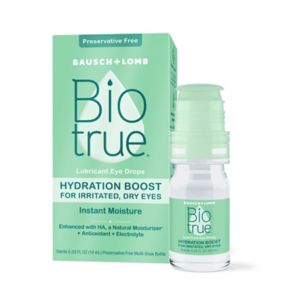 Biotrue Hydration Boost Eye Drops for Irritated, Dry Eyes from Bausch + Lomb, .66 OZ