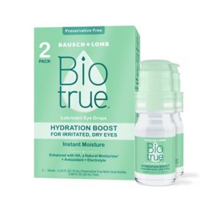 Bausch & Lomb Biotrue Hydration Boost Eye Drops For Irritated, Dry Eyes From Bausch + Lomb, 0.33 FL Oz (10 ML), Pack Of 2 - 0.33 Oz , CVS