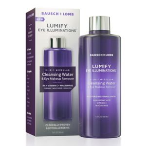 LUMIFY Eye Illuminations Cleansing Water & Eye Makeup Remover, 3-in-1 Micellar Water, 160 Ml - 5.4 Oz , CVS