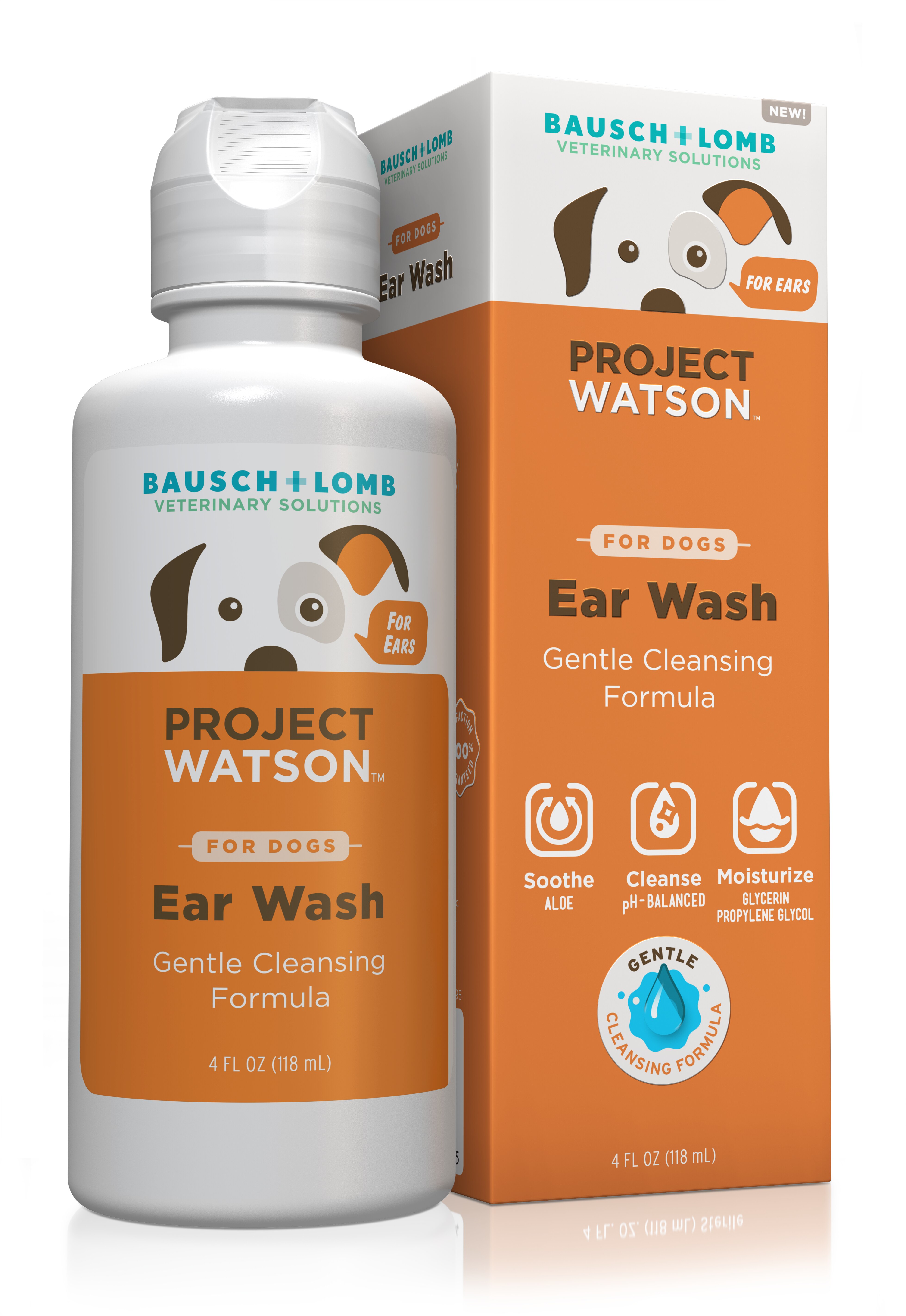 Ear Wash For Dogs By Project Watson, Hydrogen Peroxide & Fragrance Free, 4 Fl Oz - 4 Oz , CVS