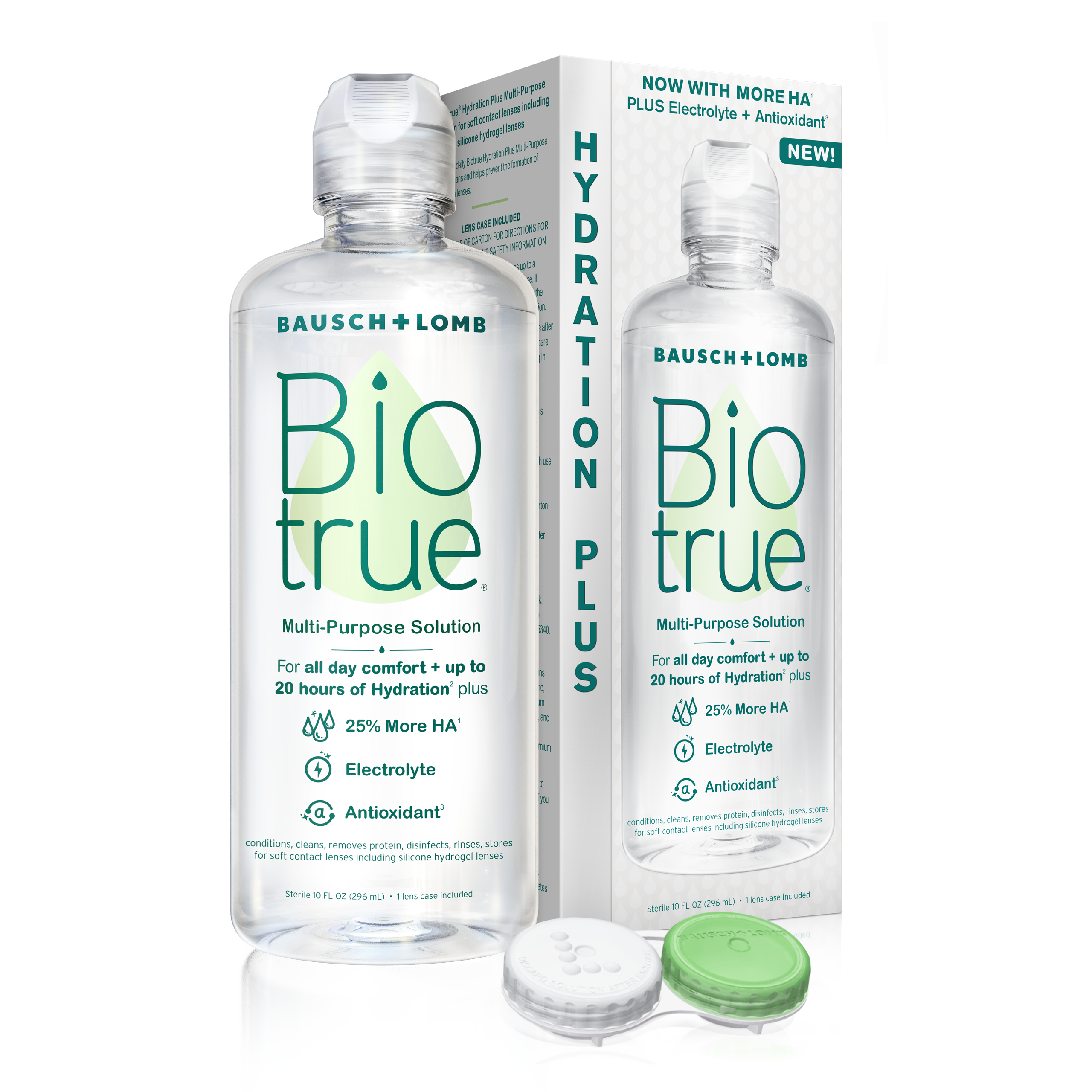 Biotrue Hydration Plus Multi-Purpose Solution, Lens Case Included