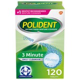 Polident Antibacterial Denture Cleanser, 3 Minute Daily Cleanser, 120 CT, thumbnail image 1 of 8