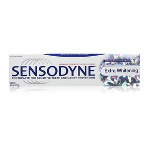Sensodyne Extra Whitening Toothpaste For Sensitive Teeth And Cavity Protection, Maximum Strength With Fluoride, 6.0 Oz - 6 Oz , CVS