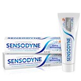 Sensodyne Extra Whitening Toothpaste for Sensitive Teeth and Cavity Protection, thumbnail image 1 of 8