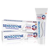Sensodyne Sensitivity & Gum Whitening Fluoride Toothpaste for Sensitive Teeth, Antigingivitis, and Cavity Protection, thumbnail image 1 of 9