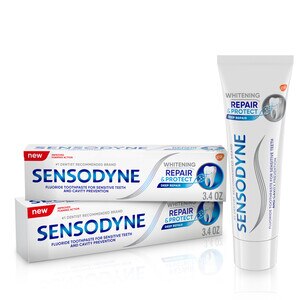 Sensodyne Repair And Protect Teeth Whitening Sensitive Toothpaste - 3.4 Ounces (Pack Of 2) - 3.4 Oz , CVS