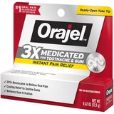 Orajel Instant Oral Pain Reliever Gel, 20% Benzocainel 0.42 OZ, thumbnail image 3 of 5