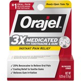 Orajel 3X Medicated For Toothache & Gum Gel, .25 OZ, thumbnail image 1 of 9
