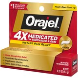 Orajel Instant Oral Pain Reliever Cream, Clinical Strength, 0.33 OZ, thumbnail image 3 of 5