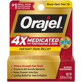 Orajel Instant Pain Relief Gel, Oral Antiseptic and Astringent, Clinical Strength, 0.25 OZ, thumbnail image 1 of 5