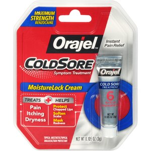 Orajel Instant Pain Relief Formula for Cold Sores, 0.105 OZ