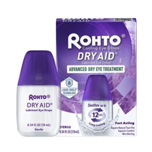 Rohto Dry Aid Lubricant Eye Drops, .34 OZ