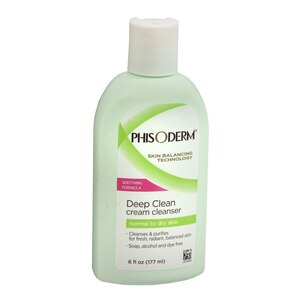 PHisoderm Deep Clean Cream Face Cleanser, Soothing Formula, For Normal To Dry Skin, 6 Oz , CVS