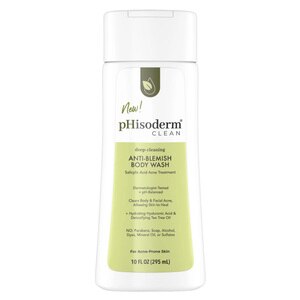 pHisoderm Clean Anti-Blemish Body Wash, Acne-Prone Skin with Salicylic Acid, 10 OZ