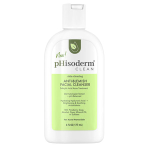 pHisoderm Clean Anti Blemish Body Wash, Acne Prone Skin with Salicylic Acid, 10 OZ