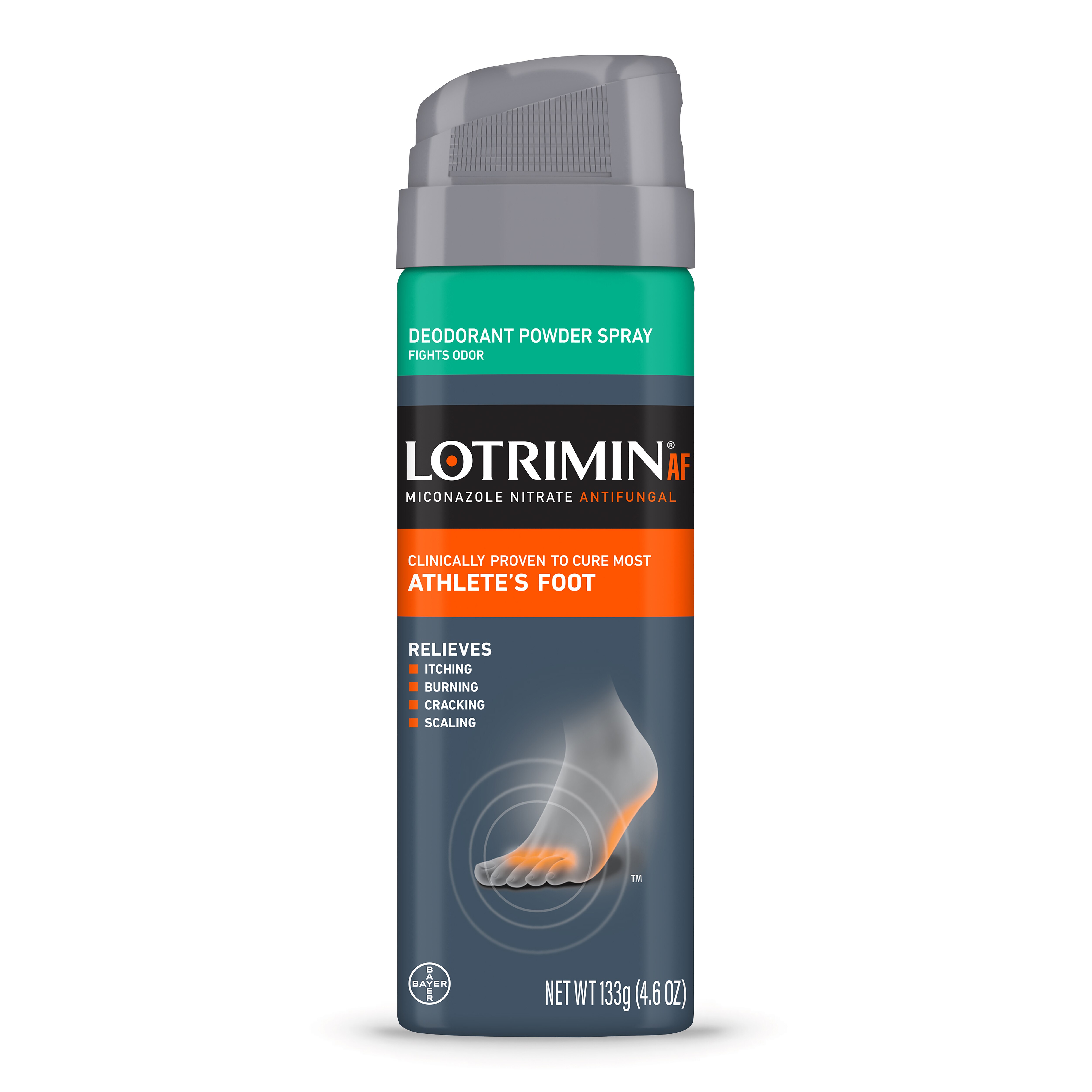  Lotrimin AF Athlete's Foot Deodorant Powder Spray, 4.6 OZ Spray Can 