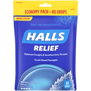 Halls Cough Drops, Cherry, 30 Ct - 80 Ct , CVS