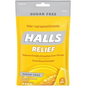 25Pc Halls Sugar Free Bag 4X12