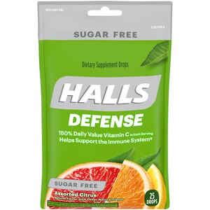 HALLS Defense Sugar Free Vitamin C Drops