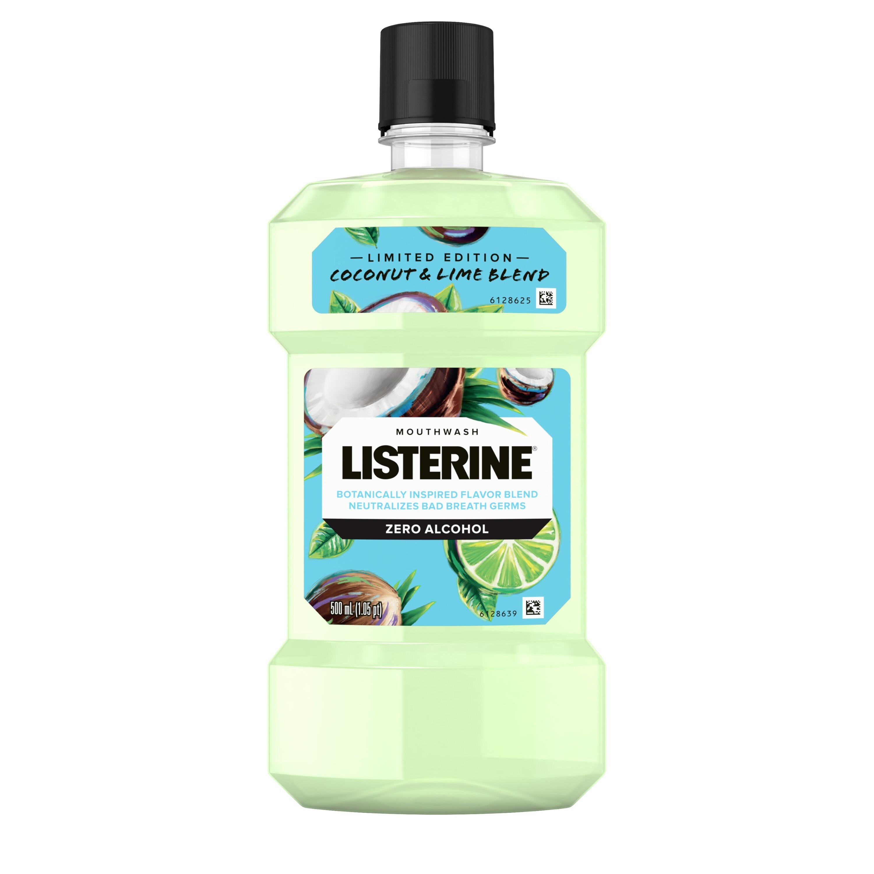 Listerine Zero Alcohol Mouthwash, Limited Edition Coconut Lime, 16.9 OZ