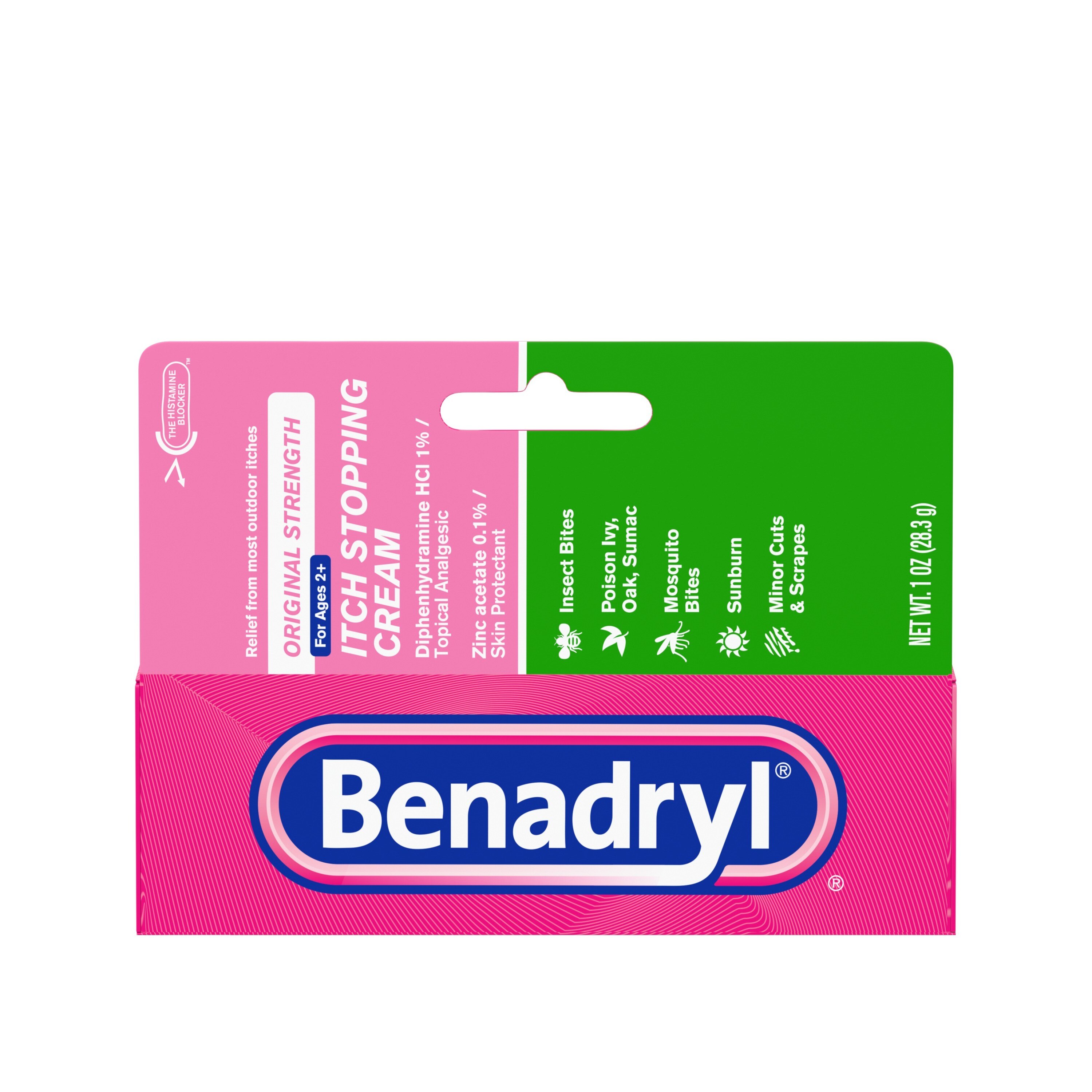 Benadryl Original Strength Itch Relief Cream, Topical Analgesic, 1 Oz , CVS