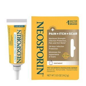 Neosporin Pain, Itch, Scar Antibiotic Ointment With Bacitracin, 0.5 Oz , CVS