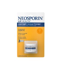 Neosporin Lip Health - Tratamiento renovador para labios, uso nocturno, 0.27 oz