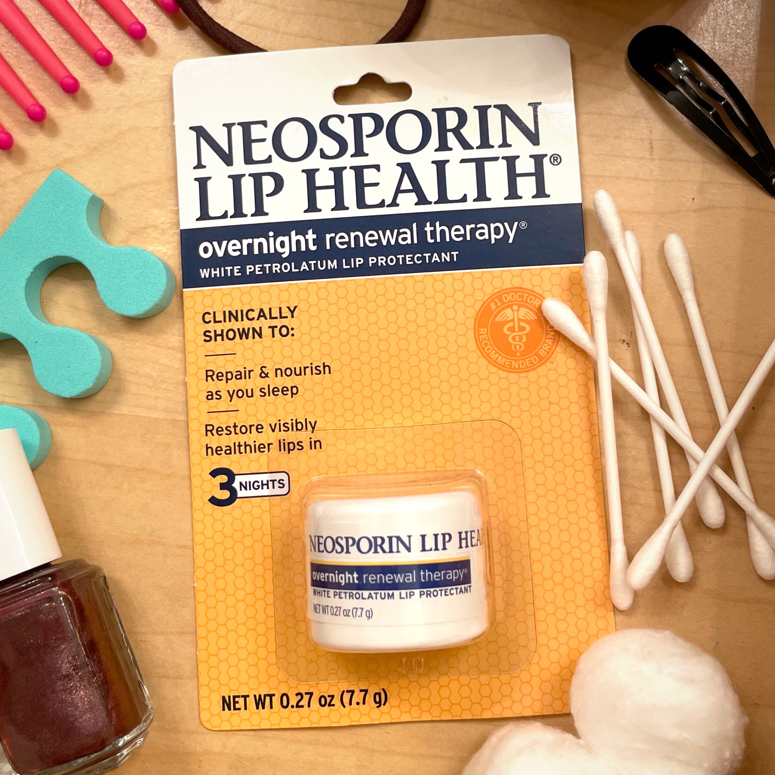 Neosporin Lip Health Overnight Renewal Therapy, 0.27 OZ Pick Up In