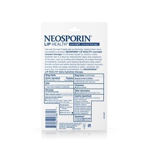 Neosporin Lip Health Overnight Renewal Therapy, 0.27 OZ (with