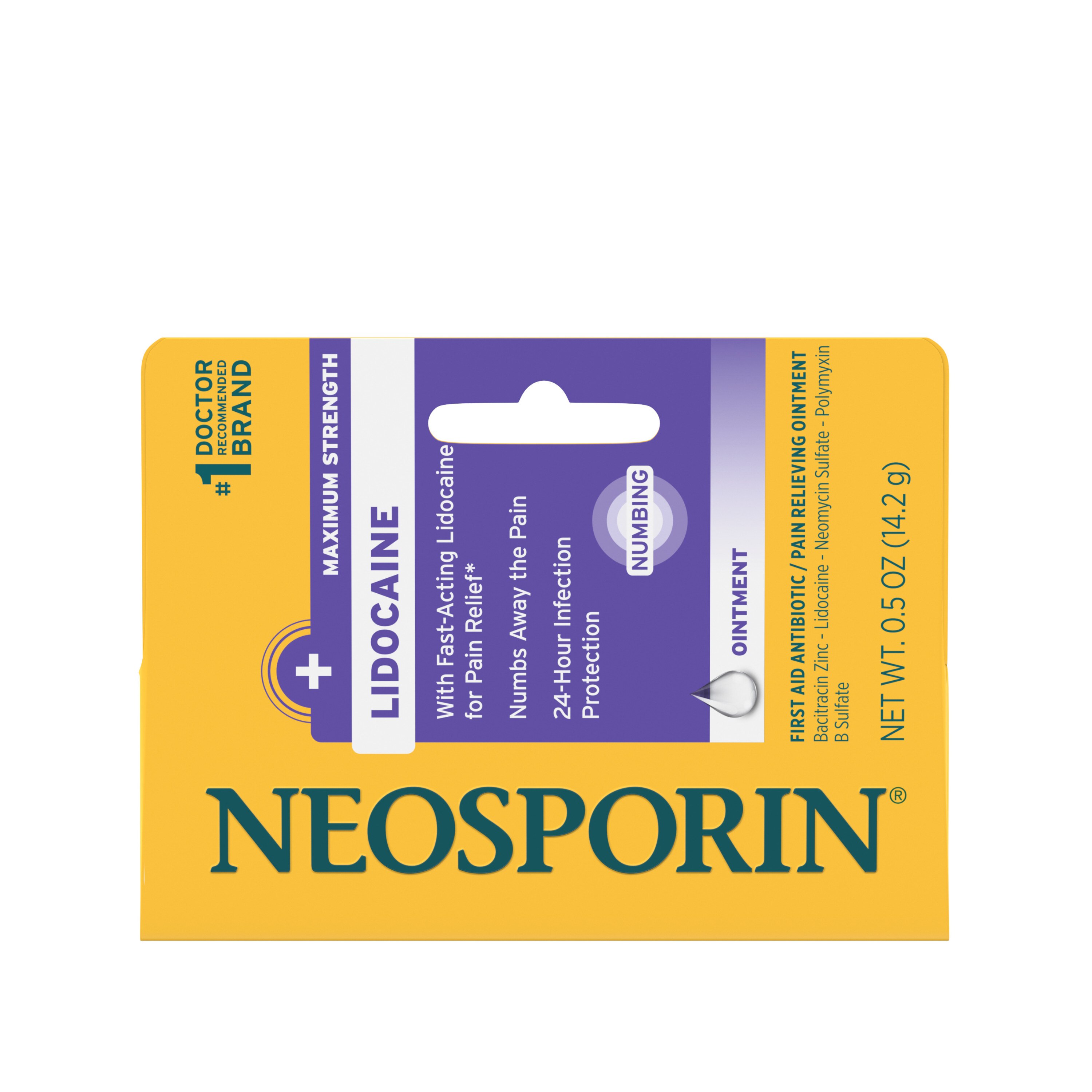 Neosporin + Lidocaine Pain Relieving Antibiotic Ointment, 0.5 Oz , CVS