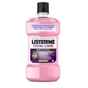Listerine Total Care Zero Anticavity Mouthwash Fresh Mint, 33.81 OZ
