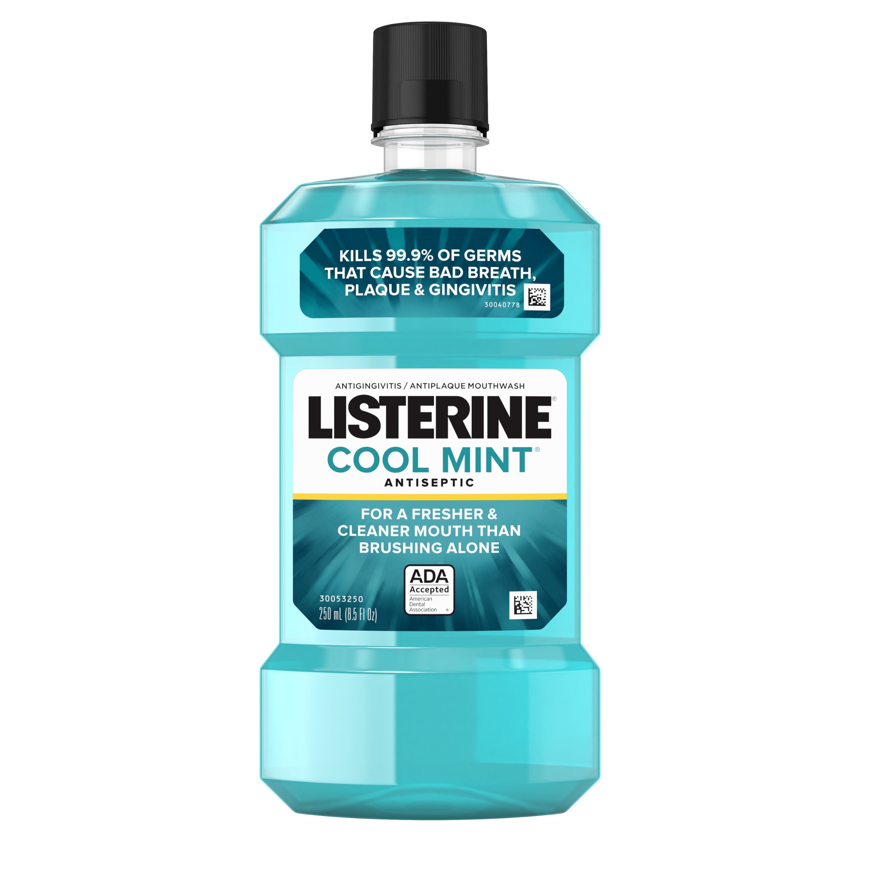 Listerine Cool Mint Antiseptic Mouthwash for Bad Breath & Plaque