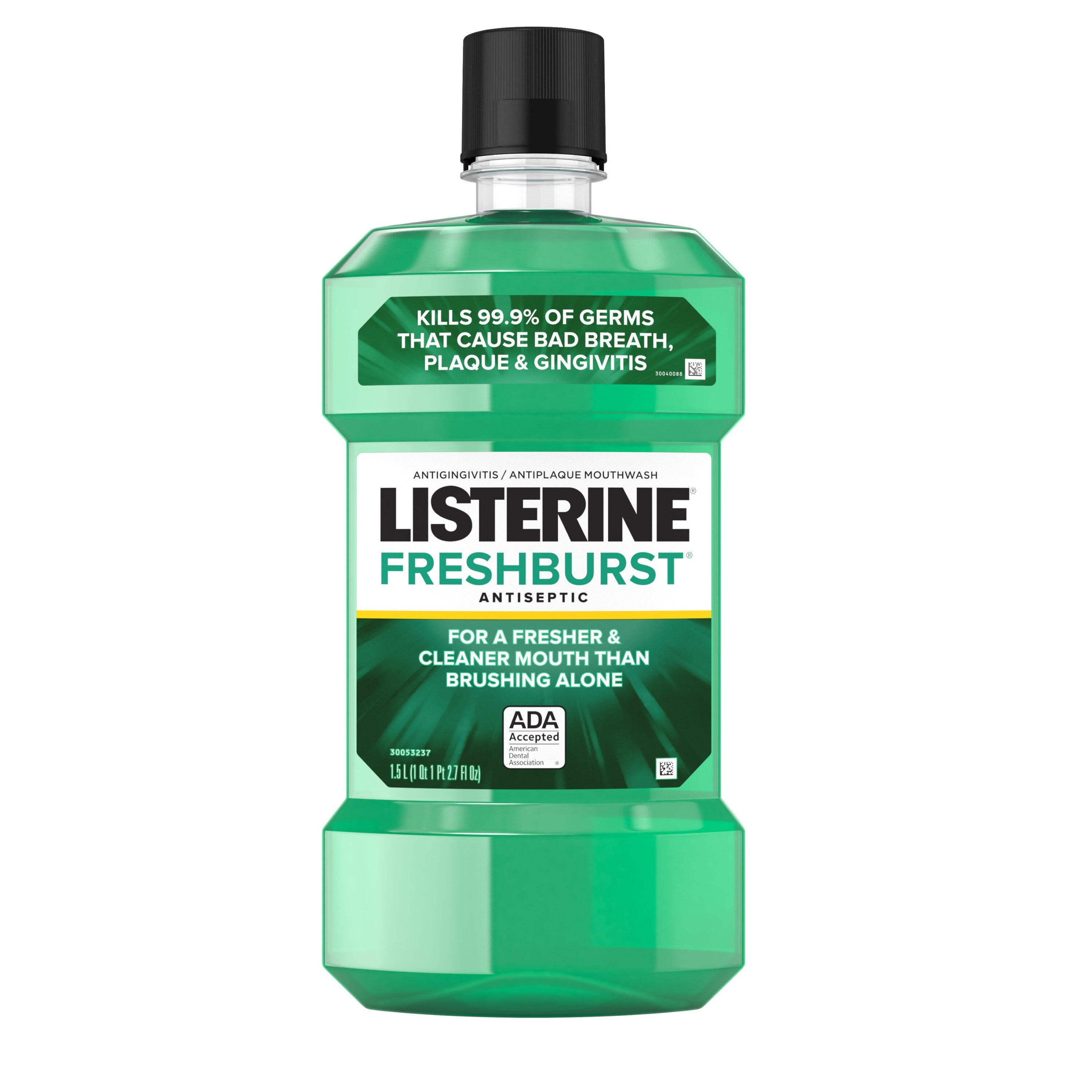 Listerine Antiseptic Mouthwash For Bad Breath, Plaque, And Gingivitis, Fresh Burst, 1.5 L - 50.7 Oz , CVS